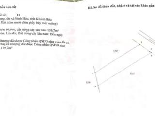 Bán 02 lô đất chính chủ tại phú sơn, ninh trung, ninh hòa, khánh hòa