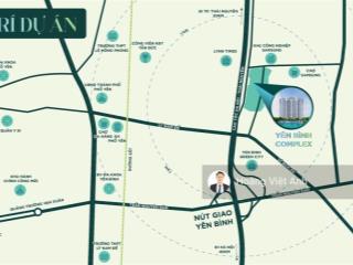 Bán căn hộ 2pn tầng trung yên bình complex  giá chỉ từ 1,6 tỷ, vay 0% lãi suất 15 tháng