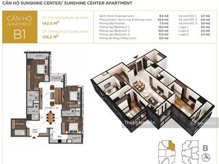 Chính chủ bán gấp căn 4pn  129m2 cccc sunshine center, 16 phạm hùng, nhà đẹp sẵn ở  0937 466 ***