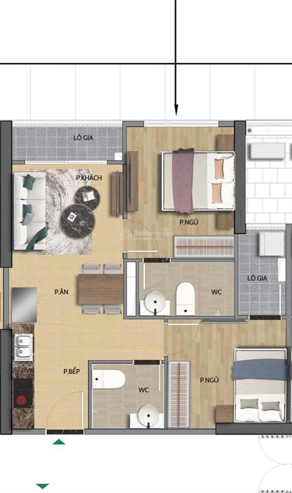 Bán lẹ 2pn  2wc tầm view quảng trường lớn đại bàng, vincom mega mall, pháo hoa the beverly solari