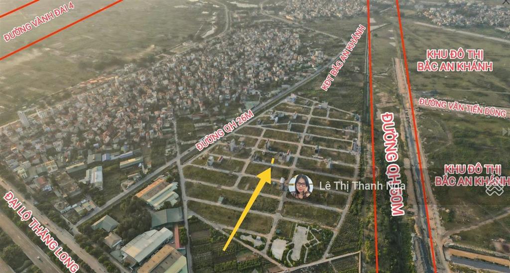 Bán 48m2 đất dịch vụ song phương đường rộng 10m hướng đông nam