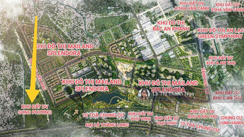 Bán 48m2 đất dịch vụ song phương đường rộng 10m hướng đông nam