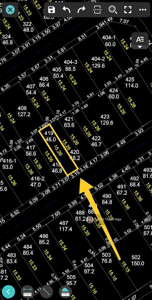 Bán 48m2 đất dịch vụ song phương đường rộng 10m hướng đông nam