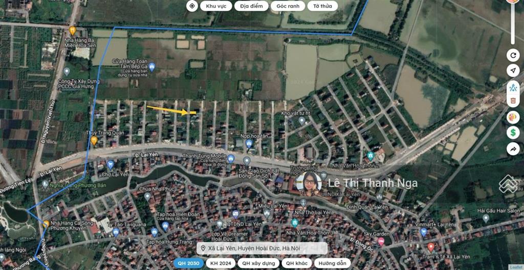 Bán 74.4 m2 đất dịch vụ lại yên giá đầu tư