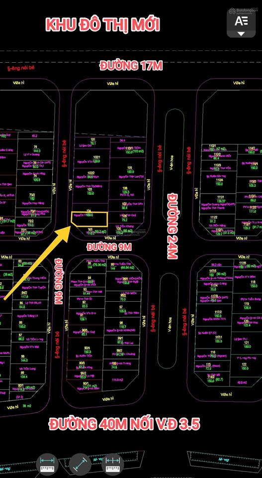 Bán 75m2 đất dịch vụ lại yên lô áp góc cực thoáng, giá mềm