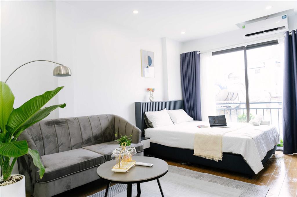 Khai trương giảm giá căn hộ đủ đồ mới tinh có ban công ở ngay tại đào tấn chỉ từ 7tr8/th