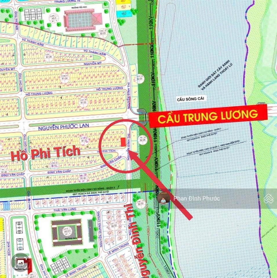 Bán lô góc 2mt nguyễn đình thi và hồ phi tích hòa xuân, đà nẵng