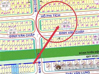 Bán đất 2 mặt tiền trước sau hồ phi tích & đinh văn chấp  hòa xuân