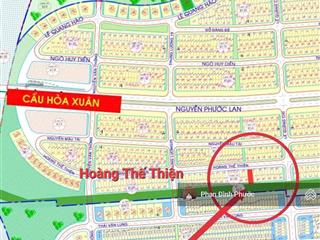 Bán lô đất đường hoàng thế thiện  120m2  khu đảo 1 hòa xuân