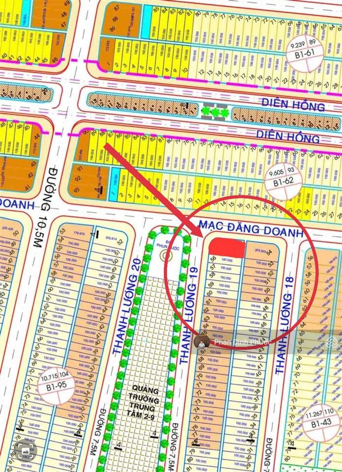 Bán lô góc thanh lương 19 và mạc đăng doanh view quảng trường, công viên