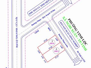 Bán siêu phẩm gần đường 72m nghi xuân  tp. vinh