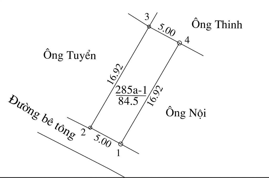 Bán gấp đất mặt tiền 5m, ô tô đỗ cửa, gần kcn dt82 diện tích 84,5m², giá tốt chỉ 43tr/m2