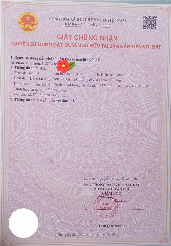Bán rẻ lô đất ngay phú thịnh, tân phú, đồng nai giá 3,2 tỷ. 0913 121 ***