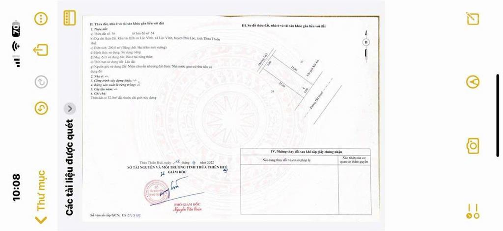 Bán đất tdc xã chân mây lăng cô tp huế, gần biển tại lộc vĩnh, phú lộc, dt 200m2 giá 1.8 tỷ
