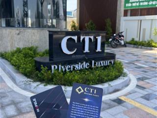 Bán căn hộ đẹp, ct1 luxury riverside, vcn phước long 1  nha trang, view tầng cao full nội thất xịn