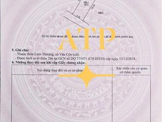 chính chủ bán 80 m2 thổ cư ô tô 7 chỗ vào nhà tại Linh Thượng, Vân Côn, An Khánh Hà Nội