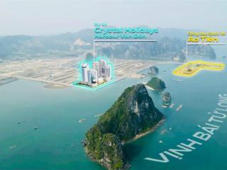 Bán nhanh căn hộ vịnh di sản crystal holidays harbour vân đồn, 3,4 tỷ, 66m2, full nội thất 5 sao