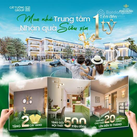 Shophouse cát tường phú hưng trung tâm tp. đồng xoài ưu đãi 1 tỷ còn 2 tỷ 890 triệu {sốc}