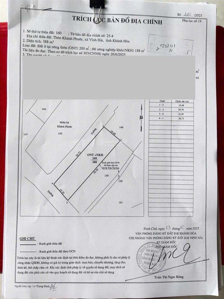 Bán đất nền đầu tư gần nhà biển vĩnh hải khánh hòa