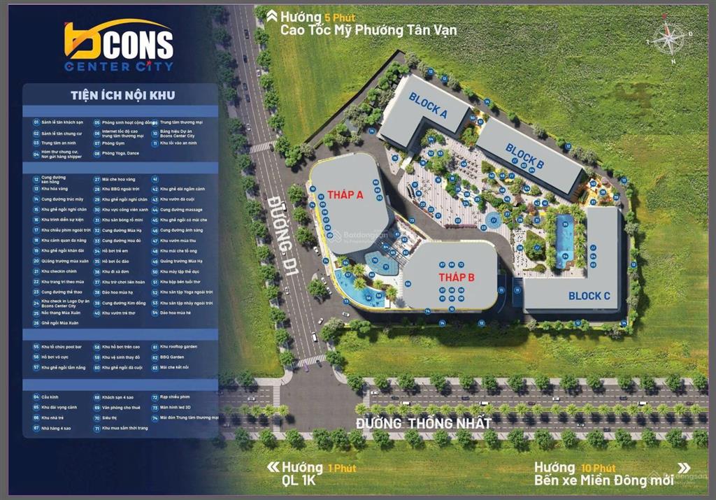 Bcons center city  tháp đôi biểu tượng mới tại khu đông tt 5% tới tháng 7/2026 mới tt tiếp