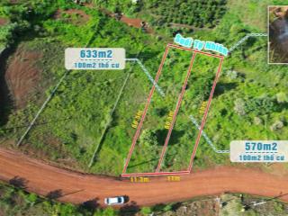 Bán 2 lô liền kề 600m2, đường vô hồ ngọc, suối sau đất, bảo lộc