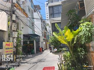 Bán nhà hẻm 5m đường hùng vương, lộc thọ, nha trang gần biển đường thông