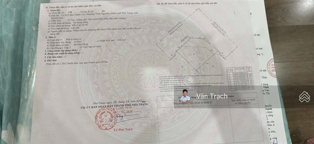 Chủ gửi bán căn góc 2 mặt tiền việt bắc khe sanh vĩnh nguyên nha trang gần biển có dòng tiền