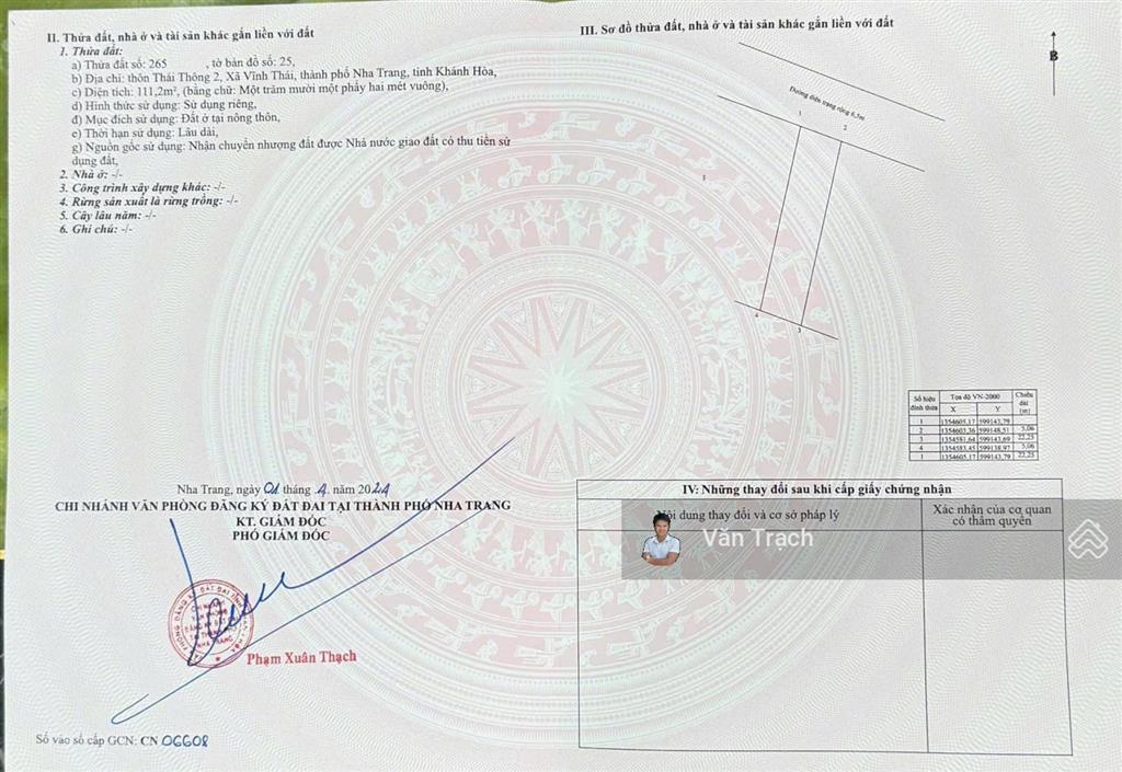 Chủ gũi bán lô đất nền thôn thái thông vĩnh thái nha trang đường thông thoáng sổ đỏ thổ cư