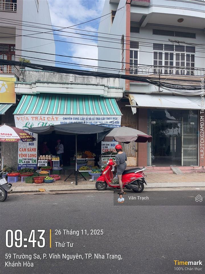 Nhà mặt tiền trường sa vĩnh nguyên nha trang bên cạnh chợ bình tân có dòng tiền cho thuê