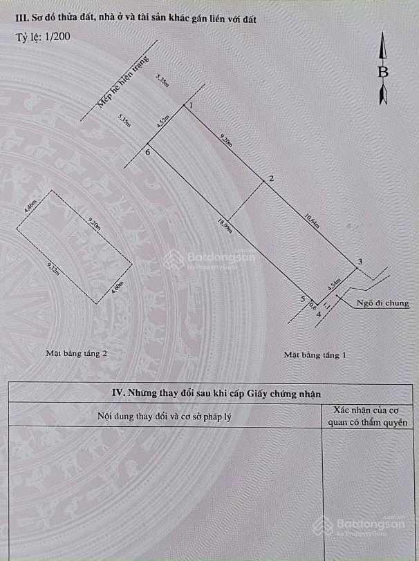 Nhà mặt đường lê lợi (đoạn 2 chiều)  90m2  mt 4,52m  sau giáp ngõ  giá 18,x tỷ