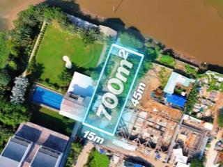 Bán đất biệt thự 700m2 view sông sài gòn p. thảo điền. có chổ thiết kế bến du thuyền. giá 120 tỷ