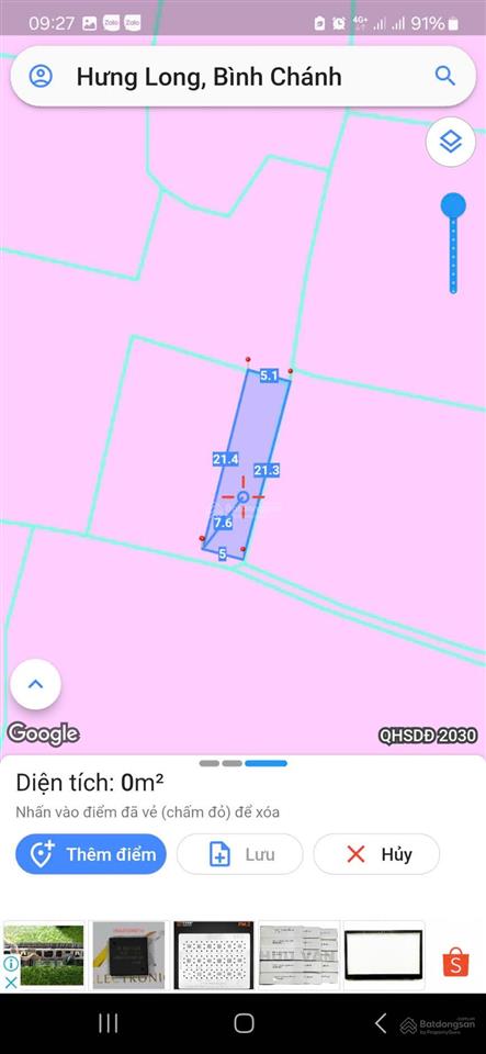 Bán đất tại đường 7 cá 8 luông, xã hưng long, bình chánh, hồ chí minh, giá siêu hời 1,65 tỷ, 106m2