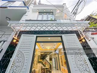 Nhà full nội thất cao cấp3pn 2wccó phòng dưới trệtdt 4mx12,25m1trệt 1lầunhà mới hoàn thiện