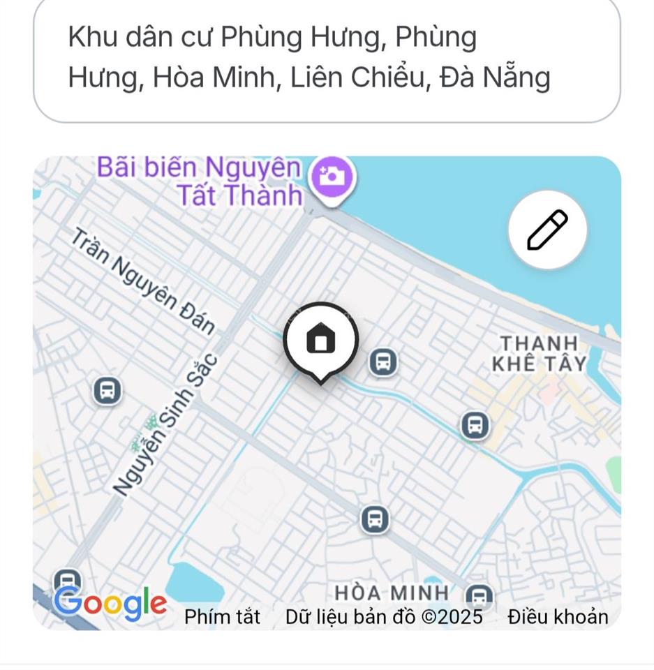 Đất sát biển đường 10.5m phùng hưng, ngang 6m50