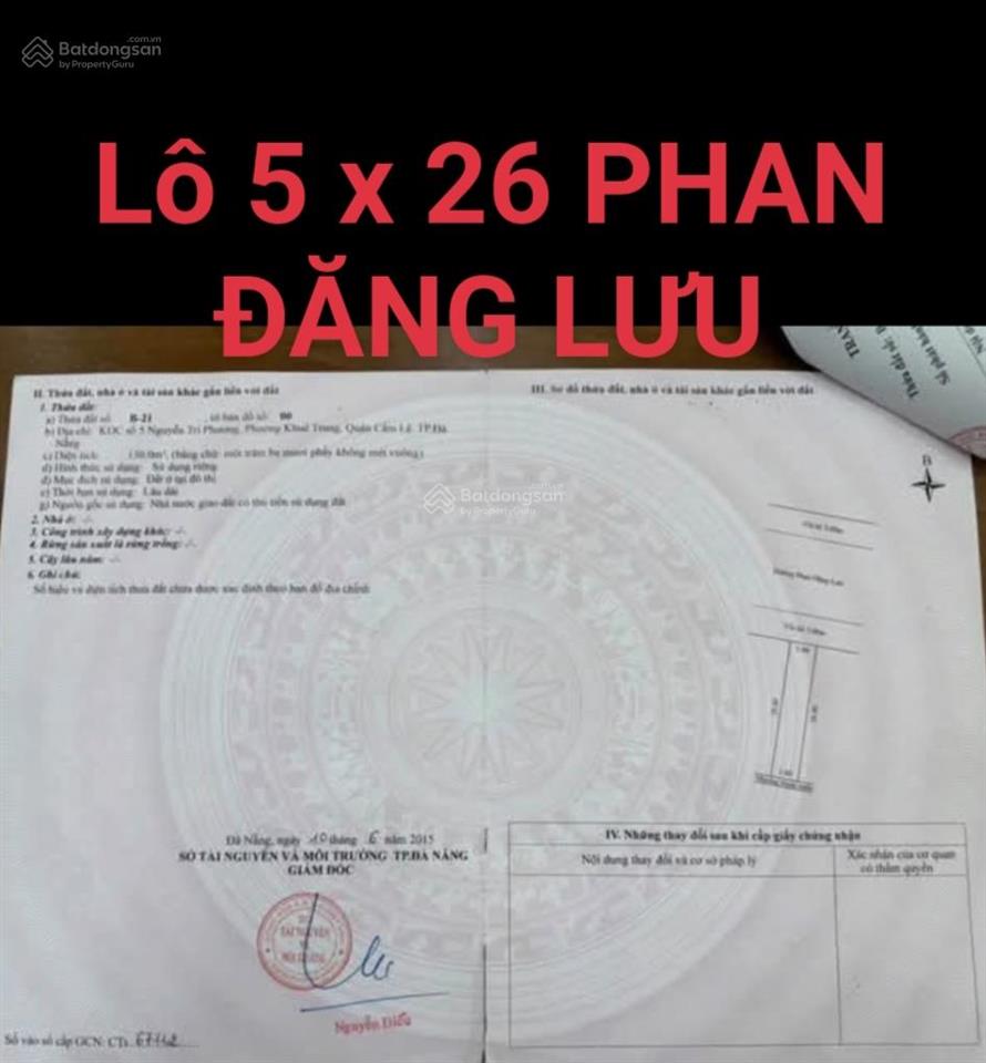 Đất đuong phan đăng lưu 130m thồng đường2/9