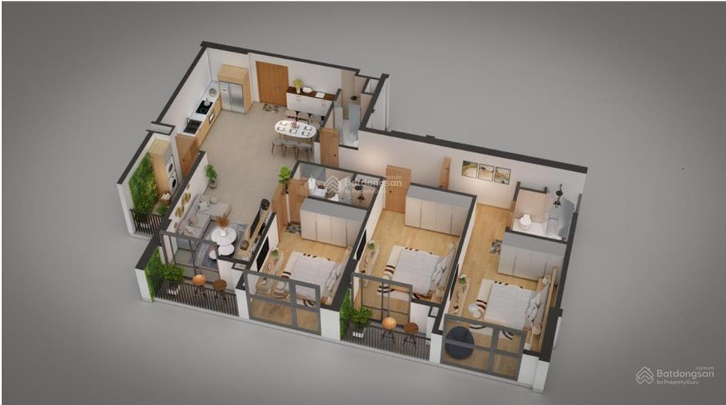 Bán giảm hết nấc còn 7,55 tỷ (chỉ 62,9/m2) có căn hộ 120m2 3pn, 3wc đồ cơ bản cđt tại khai sơn city