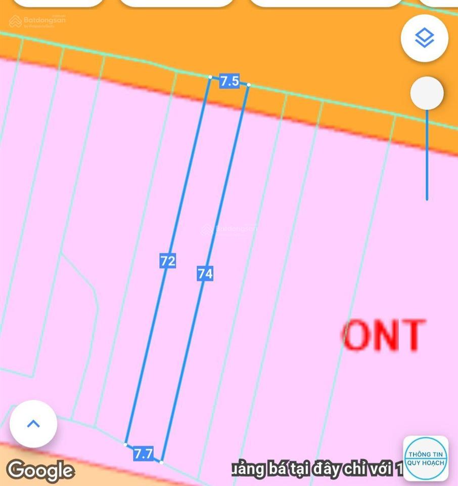 Mua 3.5 tỉ , bán lỗ cả tỉ , mặt đường mỹ xuân ngãi giao 7.5x76 m, 50m2 thổ cư