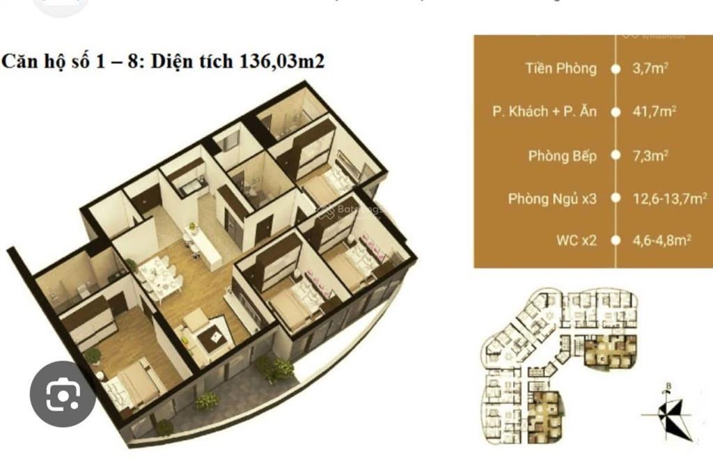 Hiếm! bán căn chung cư 4pn toà n01t8 ngoại giao đoàn, view đẹp thoáng mát quanh năm