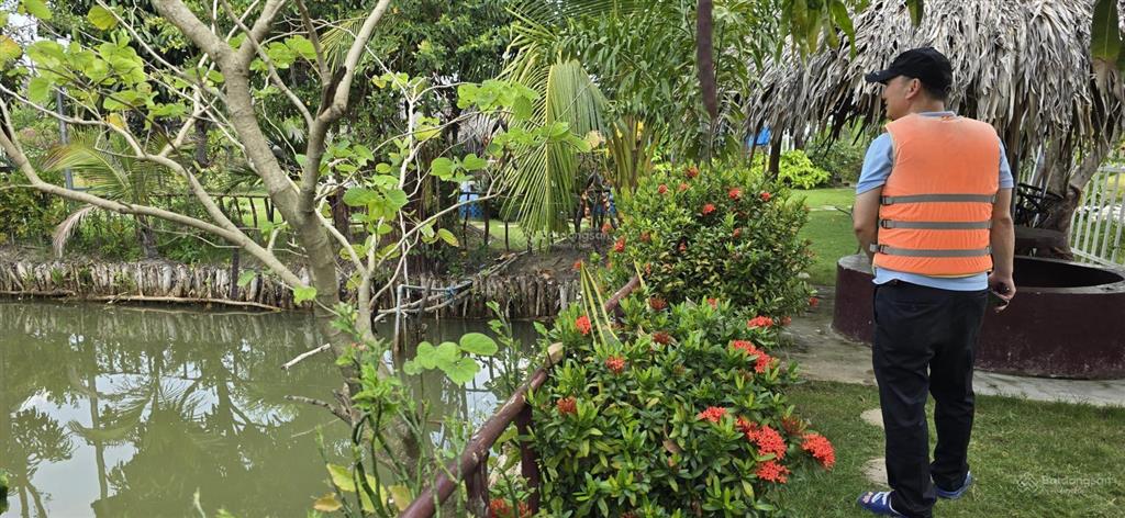 Cực hiếm 1 lô 1000m2 mặt sông lớn kế kdl the river home. cách q2  q7 5km giá 2,8 tỷ shr