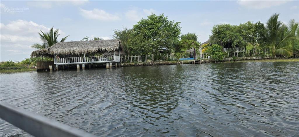 Cực hiếm 1 lô 1000m2 mặt sông lớn kế kdl the river home. cách q2  q7 5km giá 2,8 tỷ shr