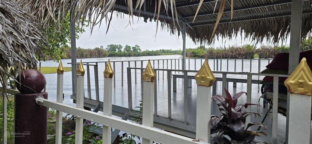 Cực hiếm 1 lô 1000m2 mặt sông lớn kế kdl the river home. cách q2  q7 5km giá 2,8 tỷ shr