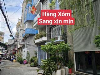 Hẻm xe hơi 7m hồ thị kỷ quận 10  60m2 ngang 4.3m  3 tầng btct cũ tiện xây mới.