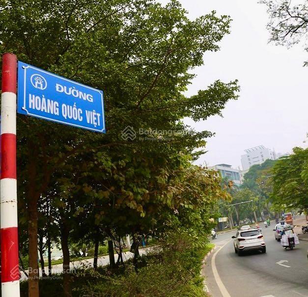 Cần bán nhà lô góc mặt ngõ phố hoàng quốc việt. dt 85m2 x 7t, mt 5m. thang máy  đường 3 ôtô tránh