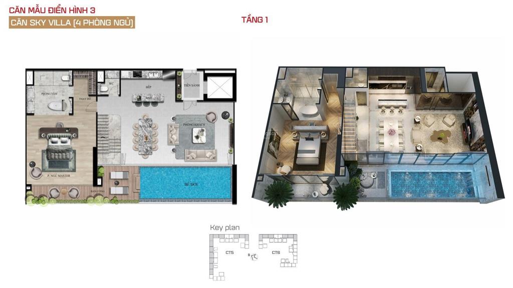 Sky villas long biên 304m2, 221m2 + duplex 98m2 bể bơi + thang máy riêng từng căn ra hàng đợt 1