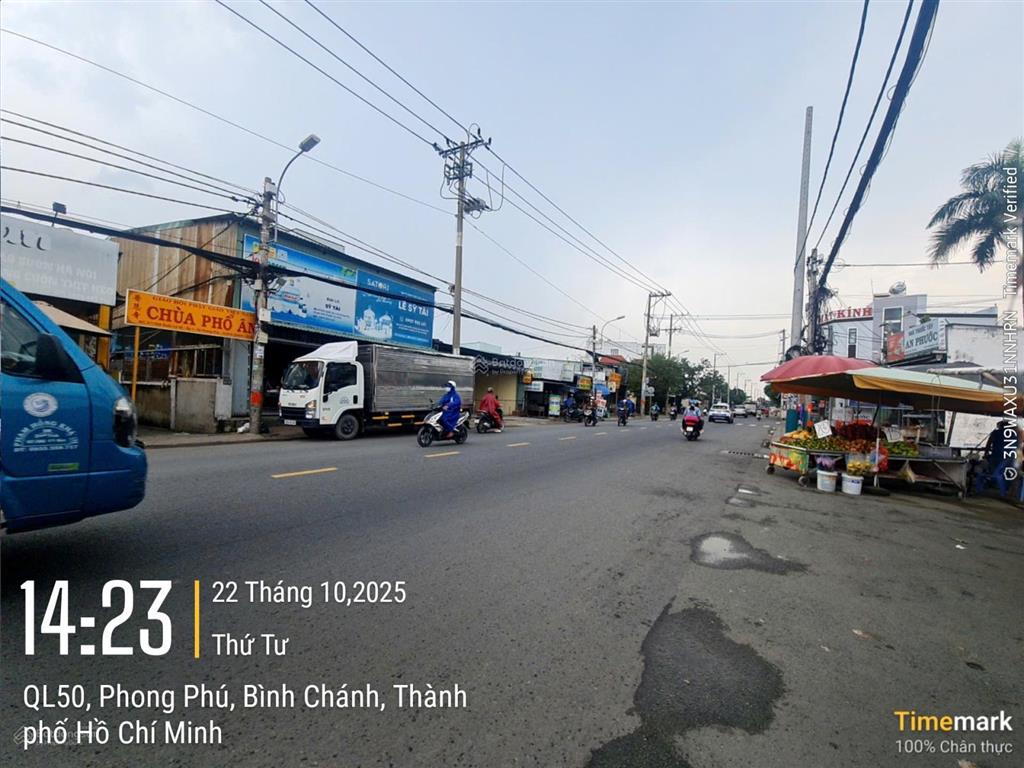 Bán nhà mặt tiền quốc lộ 50 xã phong phú, bình chánh