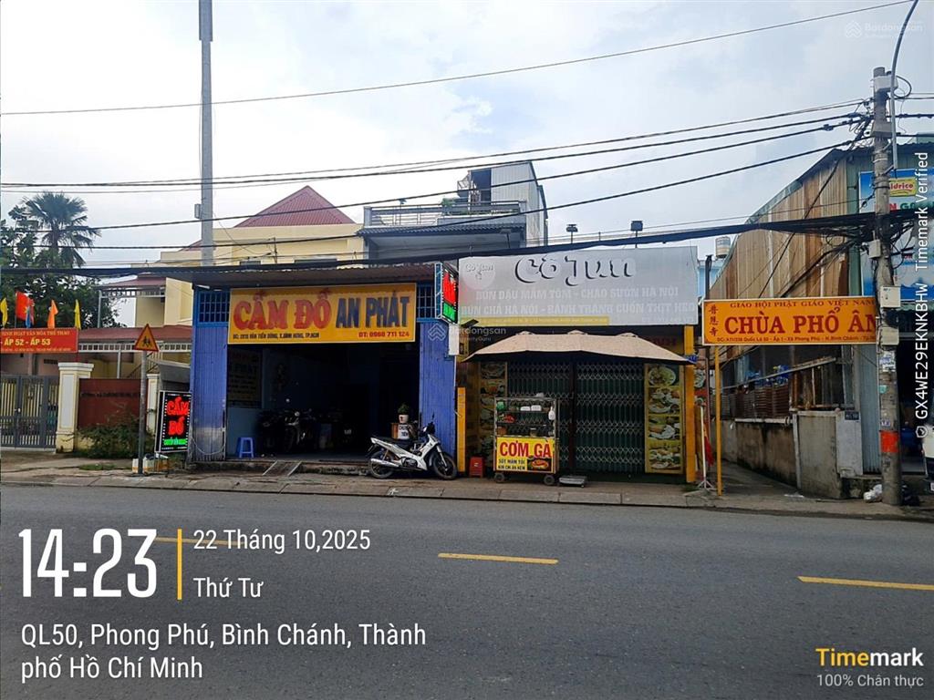 Bán nhà mặt tiền quốc lộ 50 xã phong phú, bình chánh