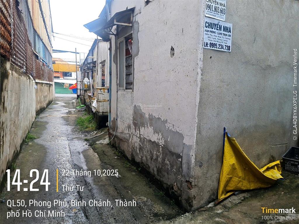 Bán nhà mặt tiền quốc lộ 50 xã phong phú, bình chánh