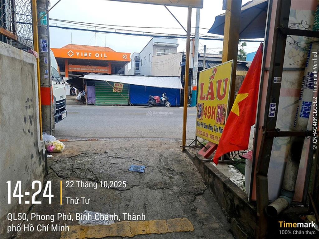 Bán nhà mặt tiền quốc lộ 50 xã phong phú, bình chánh