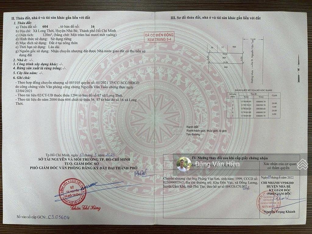01 lô duy nhất 6x20m, chủ kẹt tiền gửi bán gấp khu 274 nguyễn văn tạo