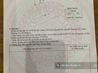 Duy nhất siêu hiếm!mảnh 2 mặt thoáng trục nguyễn du tt thường tín dt 60m2 mt 5m giá 144 triệu/m2